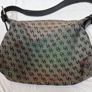 Dooney & Bourke Black and Brown Monogram Bag